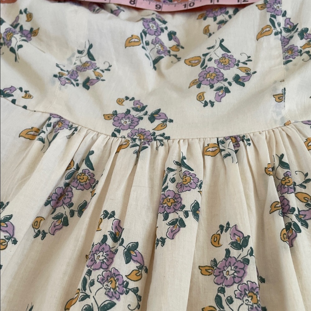 Patrons of Peace Cream Floral Midi Dress - Picture 12 of 13